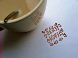 Stempel eerst koffie