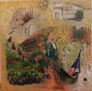 collageschilderij Janneke