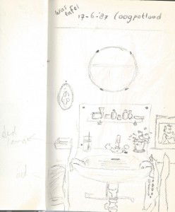 schets met oogpotlood