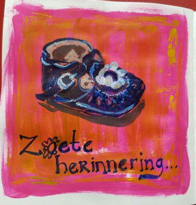 zoete herinnering babyschoentje