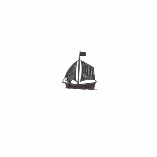 Einsteins zeilboot - tekening Max van Platen