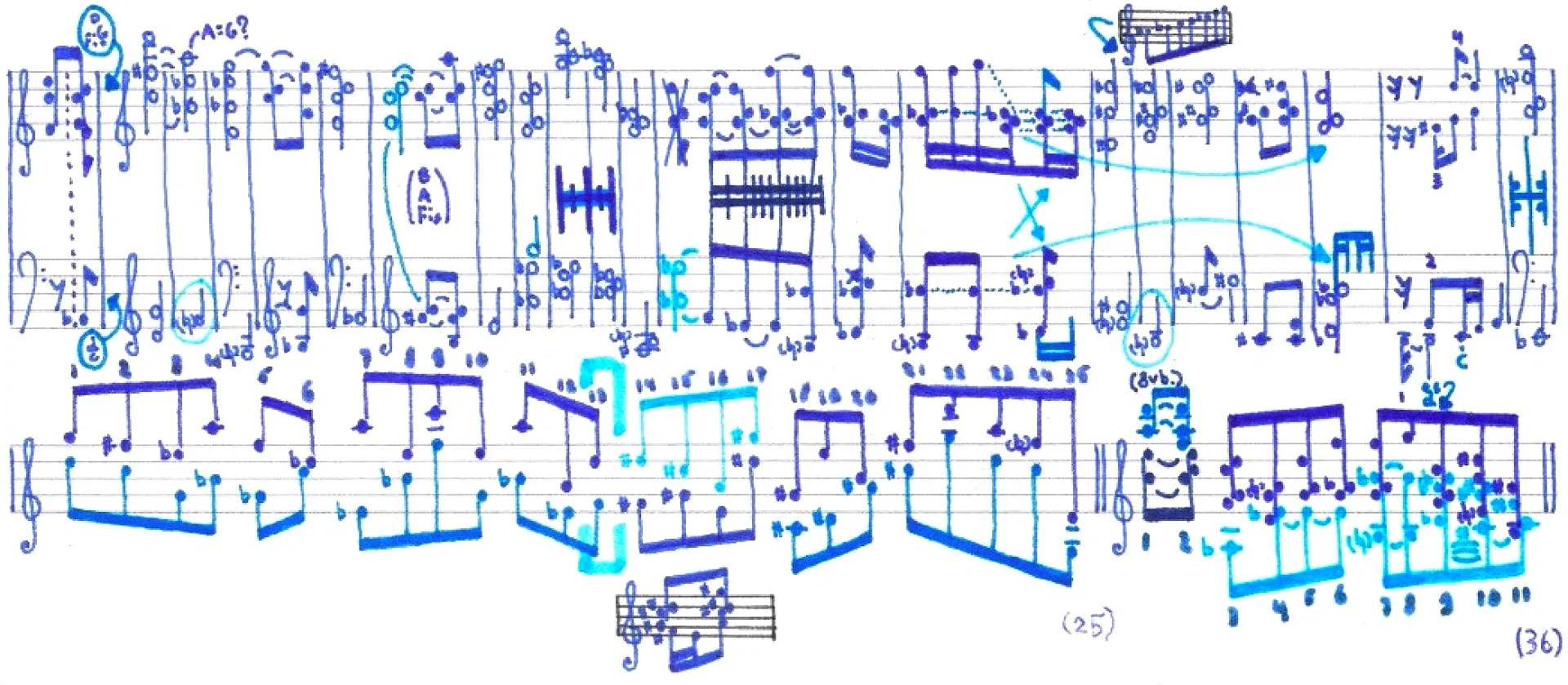 Schets blauw lied - Max van Platen muziek componist
