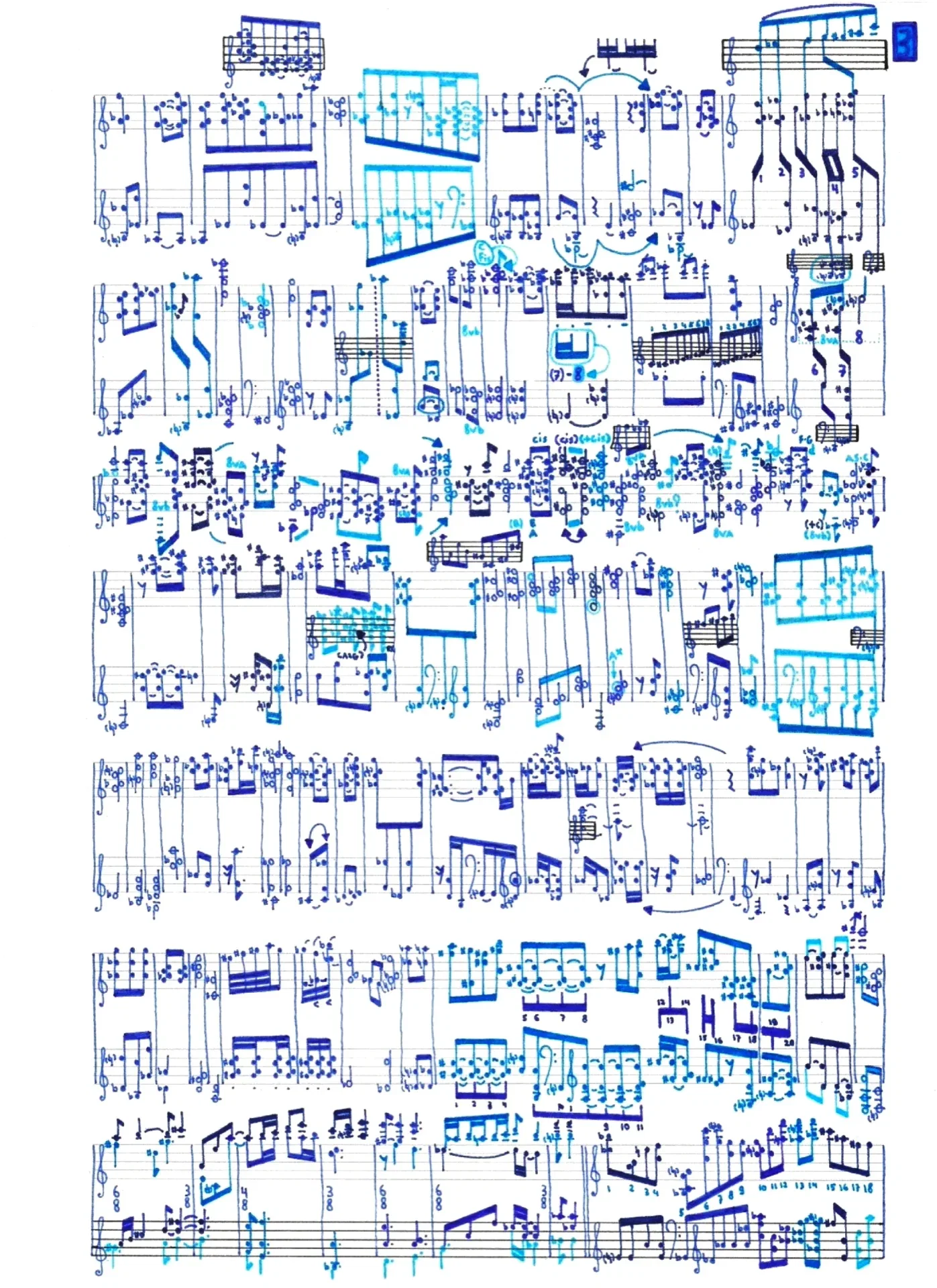 Schets blauw lied - Max van Platen muziek componist