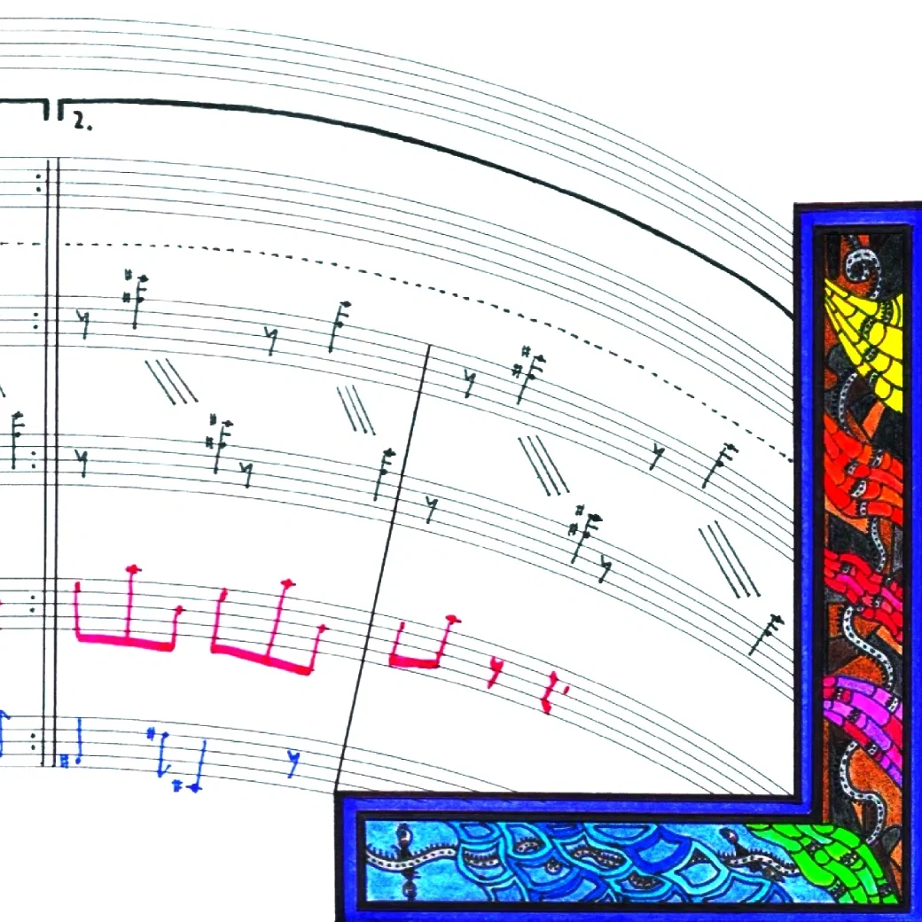 VIS grafische schets partituur Max van Platen Music Composer