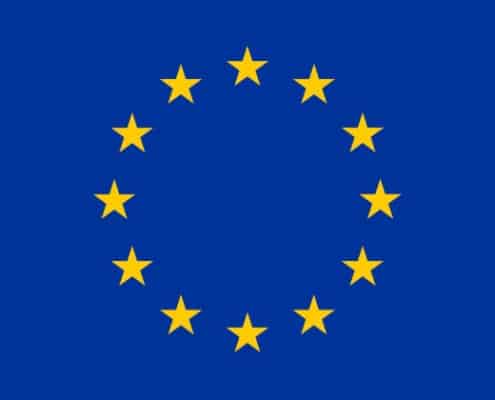 Vlag van de EU - blauw met gele sterren | Partij Helder
