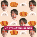 vrouw met haar favoriete comfort food