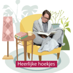 vrouw chillend in lekkere stoel met boek
