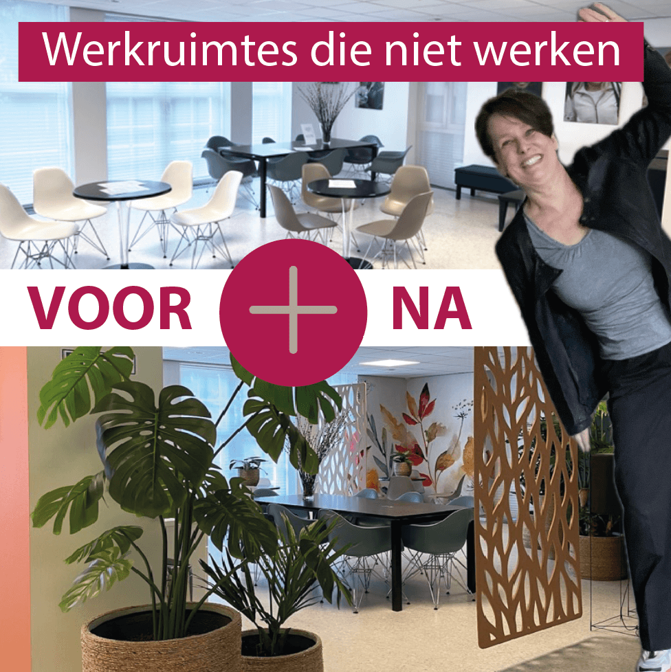 voor en na restyle van een wachtkamerinterieur