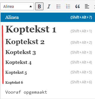 koppen-wordpress Koppen aanpassen in WordPress.