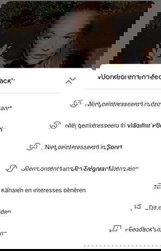 Aanpassen welke content je in Google Discover te zien krijgt.