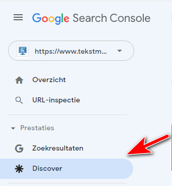 Je prestaties in Discover meten in Google Search Console.