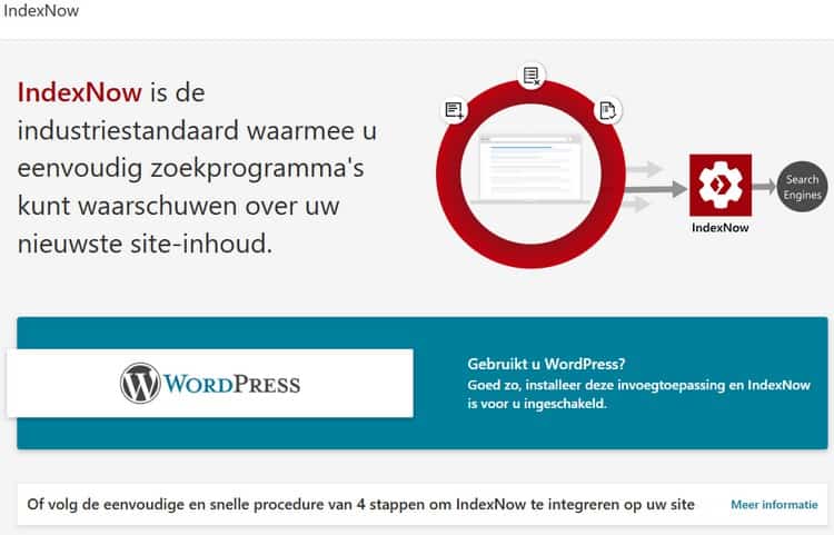 Via IndexNow kun je zoekmachines op de hoogte stellen van nieuwe content op je website.