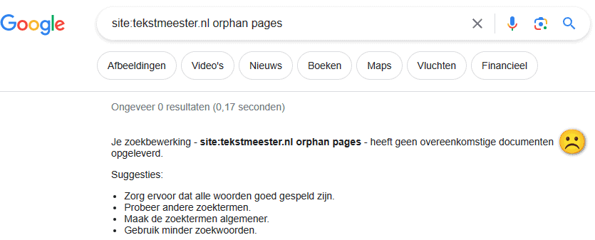 Zoeken in Google met de operator site:.